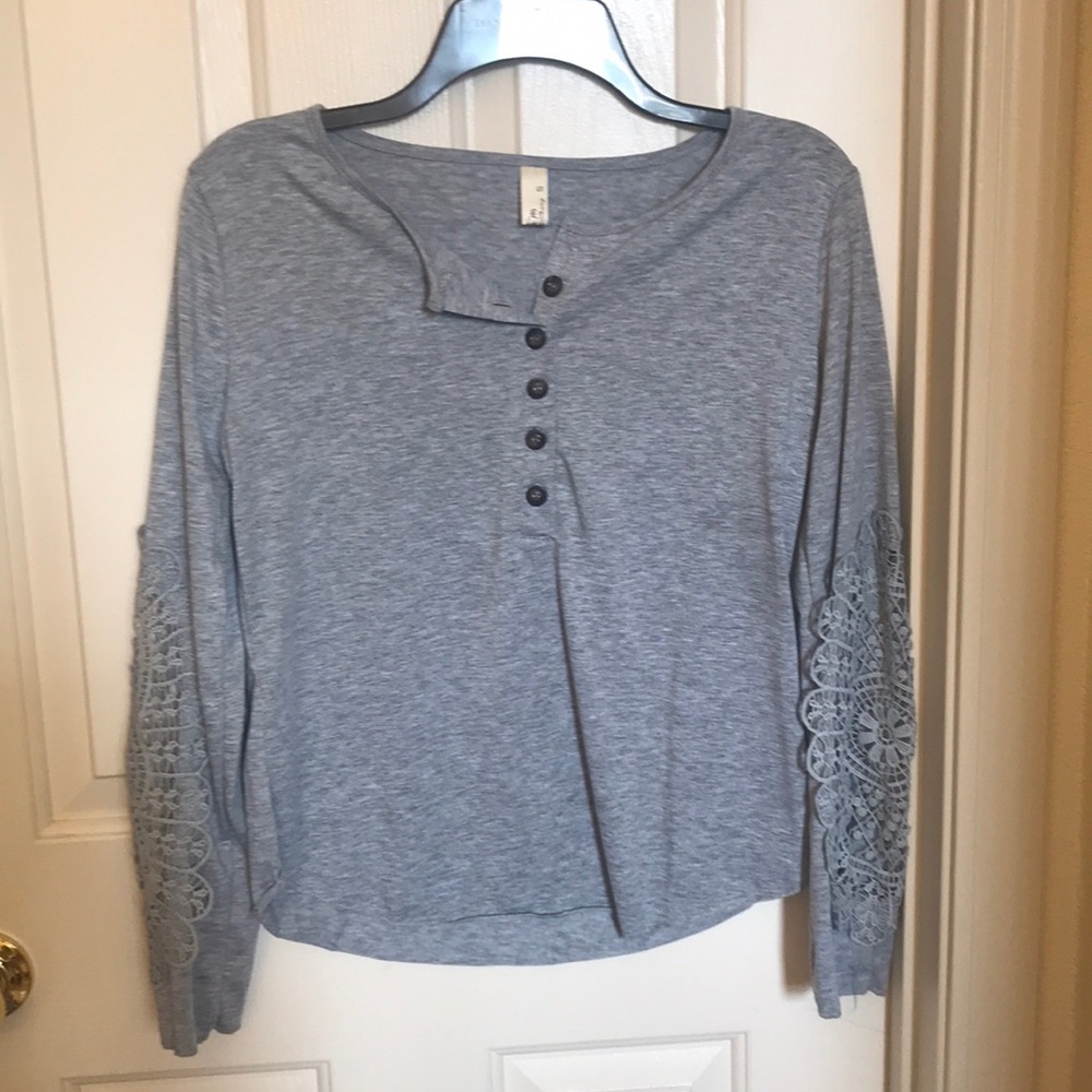 Grey long sleeve.